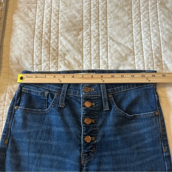 Madewell Tall 9" High Rise Skinny Jeans Button Fly. Size 28T. - Picture 12 of 13